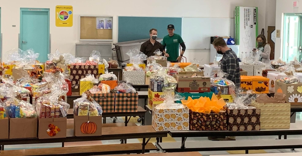 Table of baskets ofw